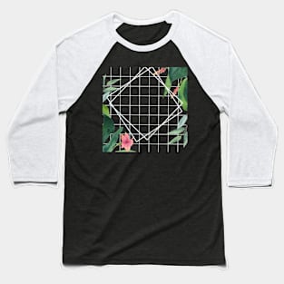 Floral Geometric Boho Baseball T-Shirt